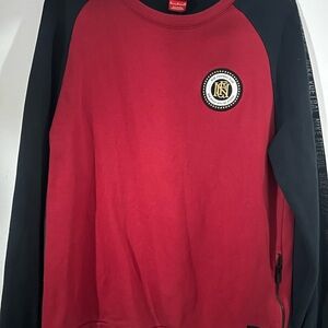 Nike Red and Black Crewneck